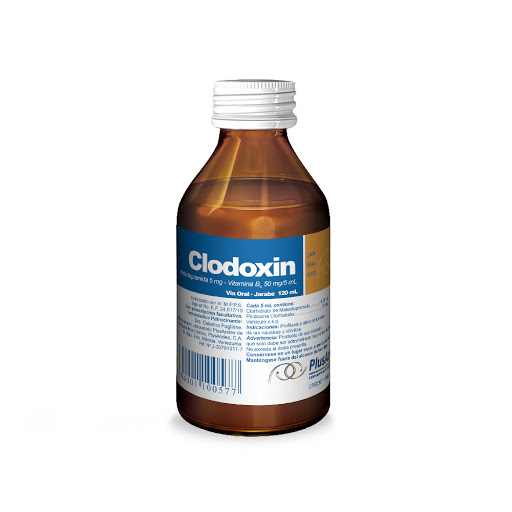 CLODOXIN METOCLOPRAMIDA VITAMINA B6 5-50MG/5ML JBE 120ML